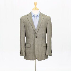 Jos. A. Bank 41R Brown Check 2-Button Sport Coat Blazer Jacket G026